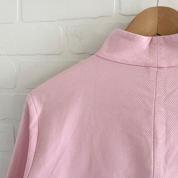 Eileen Fisher Jacket Pastel Darling Seersucker Baby pink Sustainale Pockets Sz M - Picture 6 of 11